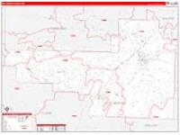 Hot Spring, Ar Carrier Route Wall Map